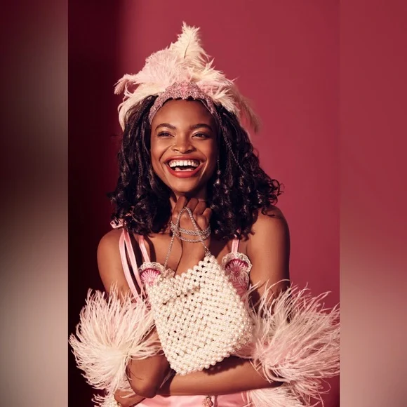 NWOT Dolce Vita Designer Pearl White Handbag with removable chain - Picture 6 of 7